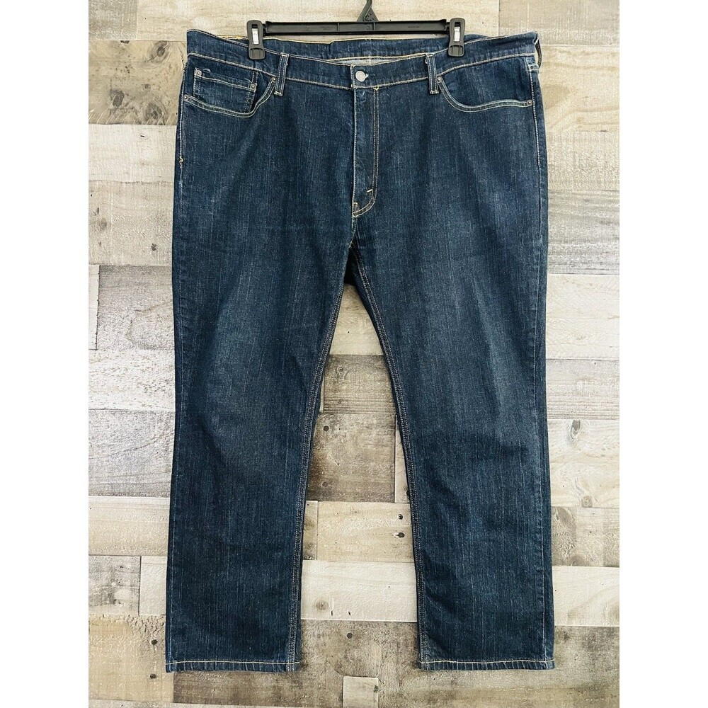 Levi's 541 Athletic Taper Dark Blue Wash Denim Jeans Mens 46 x30 Flex
